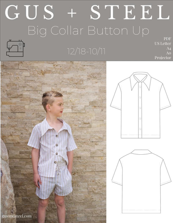 Big Collar Button Up