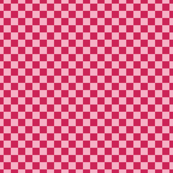 Small Fuschia Checkers - Be Mine Collection