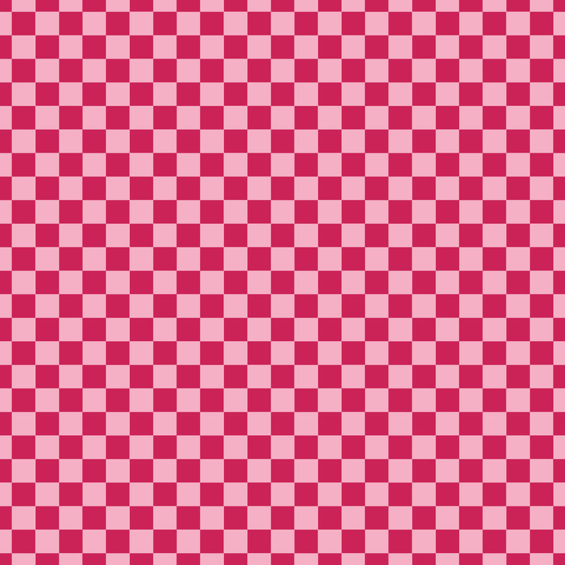 Small Fuschia Checkers - Be Mine Collection