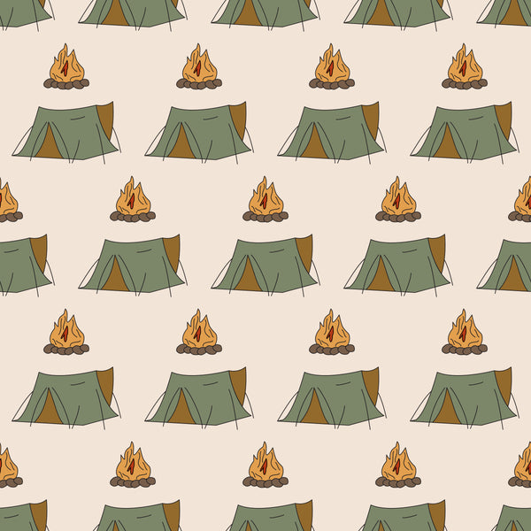 Tent + Campfire - Sage + Stone Collection