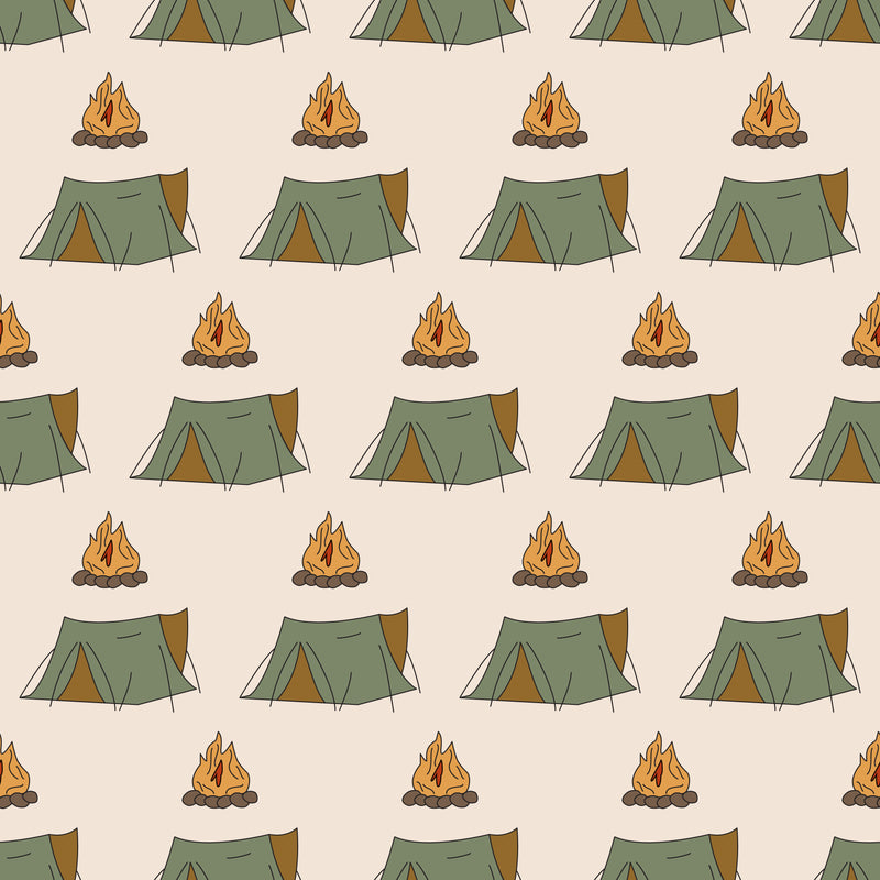 Tent + Campfire - Sage + Stone Collection